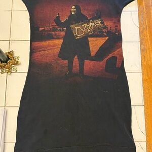 Ozzy Osbourne Graphic Black Mini Dress